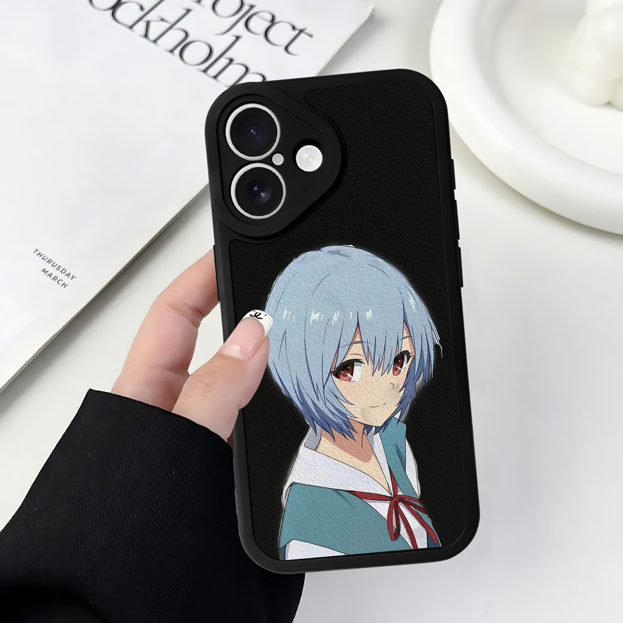 （画像用） EVA 新世紀エヴァンゲリオン 【iPhone 16シリーズ対応】シリコンスマホケース（レザー調） 材質：シリコン
